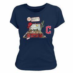Cleveland Guardians Tiny Turnip Women's 2026 Spring Training T-Shirt Navy