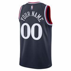 LA Clippers Unisex Swingman Custom Jersey - Icon Edition - Navy