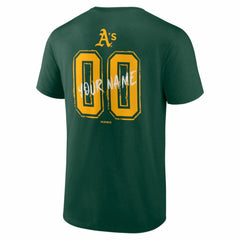 Athletics Hustle Personalized Name & Number T-Shirt Green