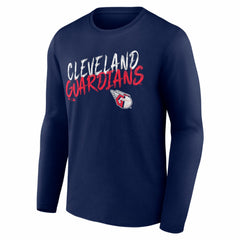 Cleveland Guardians Hustle Personalized Name & Number Long Sleeve T-Shirt Navy