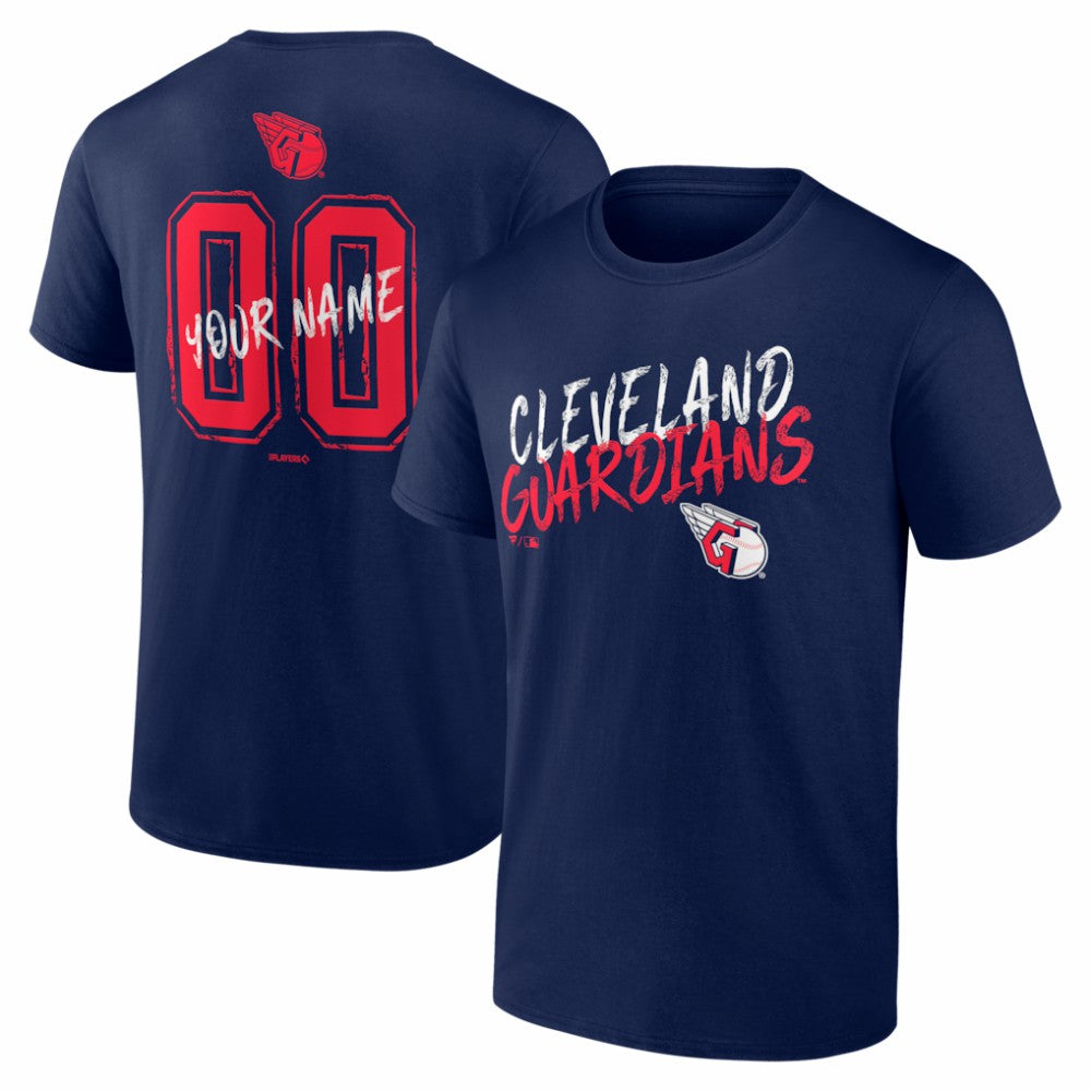 Cleveland Guardians Hustle Personalized Name & Number T-Shirt Navy