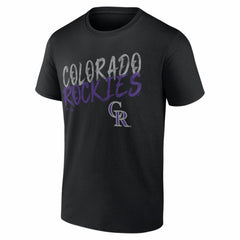 Colorado Rockies Hustle Personalized Name & Number T-Shirt Black