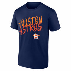 Houston Astros Hustle Personalized Name & Number T-Shirt Navy