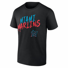 Miami Marlins Hustle Personalized Name & Number T-Shirt Black