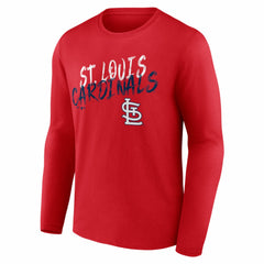 St. Louis Cardinals Hustle Personalized Name & Number Long Sleeve T-Shirt Red