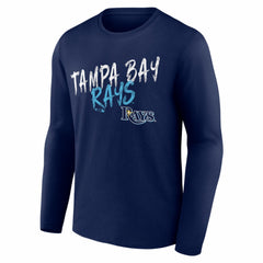 Tampa Bay Rays Hustle Personalized Name & Number Long Sleeve T-Shirt Navy