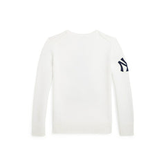 Yankees Polo Ralph Lauren Youth Sweater White