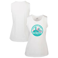 Chicago Cubs Levelwear Women's Macy Spring Training Badge Bold Tank Top White