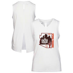 Milwaukee Brewers Levelwear Women's 2026 Spring Training Paisley Ball Bold Tank White