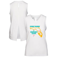 Pittsburgh Pirates Levelwear Women's 2026 Spring Training Paisley Ball Bold Tank White