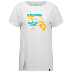 Atlanta Braves Levelwear Women's 2026 Spring Training Influx Ball Bold T-Shirt White