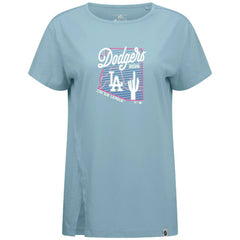 Los Angeles Dodgers Levelwear Women's Influx Spring Training Sunrise Bold T-Shirt Blue