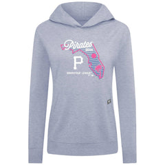 Pittsburgh Pirates Levelwear Women's Relay Spring Training Sunrise Bold Hoodie Light Blue
