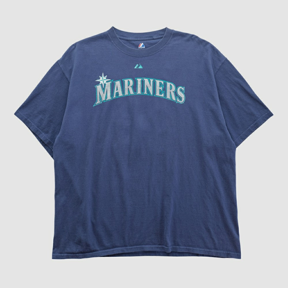 Seattle Mariners Majestic 2000s T-shirt Navy Vintage