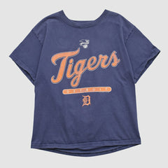 Detroit Tigers Delta 2000s T-shirt Navy Vintage