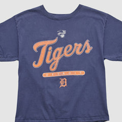 Detroit Tigers Delta 2000s T-shirt Navy Vintage