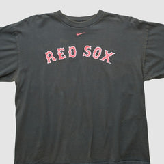 Boston Red Sox 2000s Long Sleeve T-shirt Black Vintage | Nike