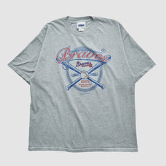 Atlanta Braves CSA 2002 T-shirt Heather Gray Vintage
