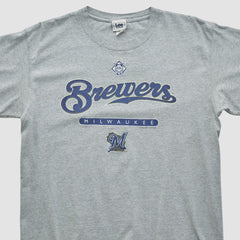 Milwaukee Brewers Lee Sport 2000s T-shirt Heather Gray Vintage