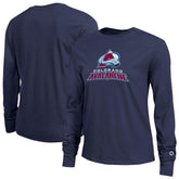 Colorado Avalanche Champion Women's Wordmark Lockup Long Sleeve T-Shirt Navy
