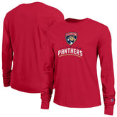 Florida Panthers Champion Women's Wordmark Lockup Long Sleeve T-Shirt Red