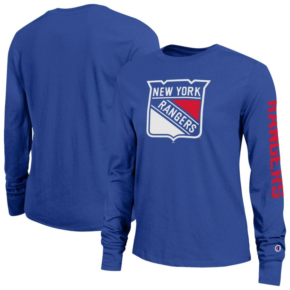 New York Rangers Champion Women's 2-Hit Long Sleeve T-Shirt Royal