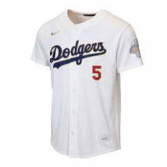 Freddie Freeman Los Angeles Dodgers Youth 2026 Gold Collection Home Replica Jersey - White