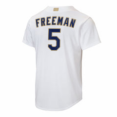 Freddie Freeman Los Angeles Dodgers Youth 2026 Gold Collection Home Replica Jersey - White