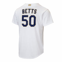 Mookie Betts Los Angeles Dodgers Youth 2026 Gold Collection Home Replica Jersey - White