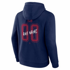 Colorado Avalanche Hustle Personalized Name & Number Hoodie Navy