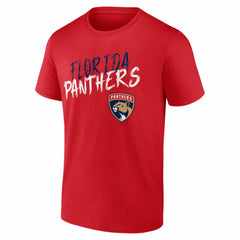 Florida Panthers Hustle Personalized Name & Number T-Shirt Red