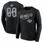 Los Angeles Kings Hustle Personalized Name & Number Long Sleeve T-Shirt Black
