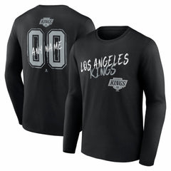 Los Angeles Kings Hustle Personalized Name & Number Long Sleeve T-Shirt Black