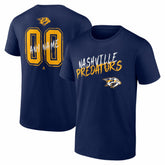 Nashville Predators Hustle Personalized Name & Number T-Shirt Navy
