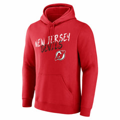New Jersey Devils Hustle Personalized Name & Number Hoodie Red
