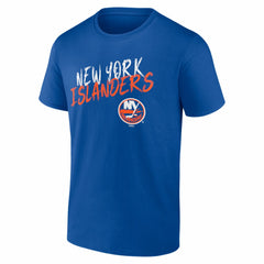 New York Islanders Big & Tall Hustle Personalized Name & Number T-Shirt Royal