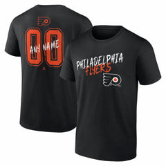 Philadelphia Flyers Big & Tall Hustle Personalized Name & Number T-Shirt Black