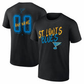 St. Louis Blues Hustle Personalized Name & Number T-Shirt Black