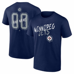 Winnipeg Jets Hustle Personalized Name & Number T-Shirt Navy