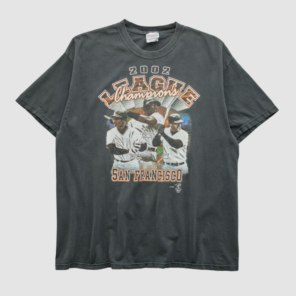San Francisco Giants Hanes 2002 T-shirt Black Vintage