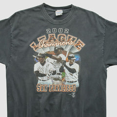 San Francisco Giants Hanes 2002 T-shirt Black Vintage
