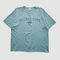 Chicago Cubs Majestic 2000s T-shirt Light Blue Vintage