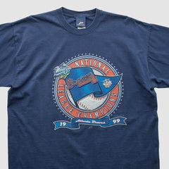 Atlanta Braves Pro Player 1999 T-shirt Navy Vintage