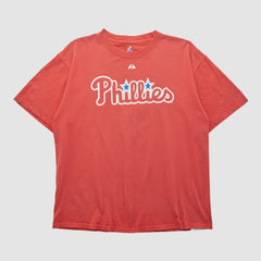 Philadelphia Phillies Majestic 2000s T-shirt Red Vintage