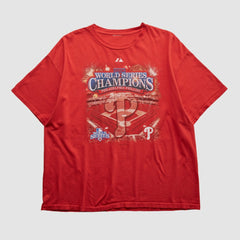 Philadelphia Phillies Majestic 2008 T-shirt Red Vintage