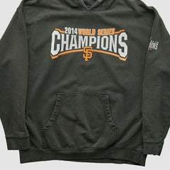 San Francisco Giants Genuine Merchandise 2014 Hooded Pullover Sweatshirt Charcoal Vintage
