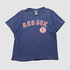 Boston Red Sox Cotton 2000s T-shirt Navy Vintage
