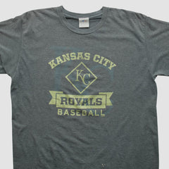 Kansas City Royals Genuine Merchandise 2000s T-shirt Dark Heather Gray Vintage