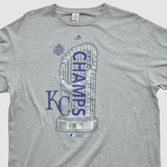 Kansas City Royals Majestic 2015 T-shirt Heather Gray Vintage