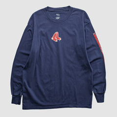 Boston Red Sox Lee Apparel 2000s Long Sleeve T-shirt Navy Vintage
